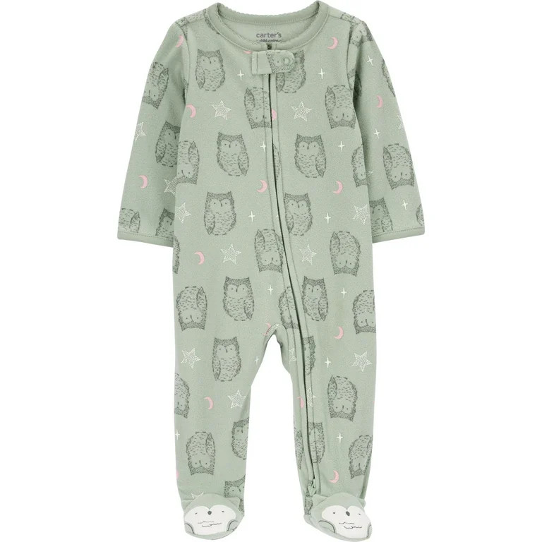 Carter's Child of Mine Baby Girl Sleep N Play, One-Piece, Sizes Preemie-6/9 Months | Walmart (US)