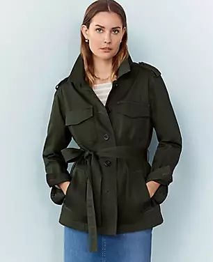 Weekend Waxed Cotton Field Jacket | Ann Taylor (US)