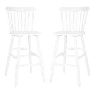 Galena 43.1 in. White Bar Stool (Set of 2) | The Home Depot