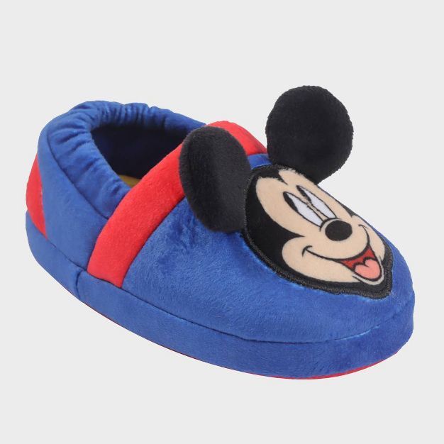 Toddler Disney Mickey Slippers - Blue | Target