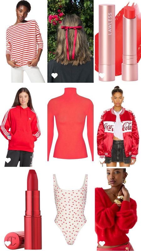1 week til the Big Game! What are you wearing? You can’t go wrong with RED 💯❤️🌹‼️ I’m feeling either a sporty adidas look, bodysuit under an oversized zip-up hoodie with sweatpants or a cashmere sweater you can repeat a few days later for a Valentine’s Day outfit. It would also be fun to make a statement in a red catsuit 🔥 If you’re feeling something more subtle, a cute hair ribbon or Taylor-inspired red lip does the trick💋 

#LTKSeasonal #LTKGiftGuide #LTKsalealert