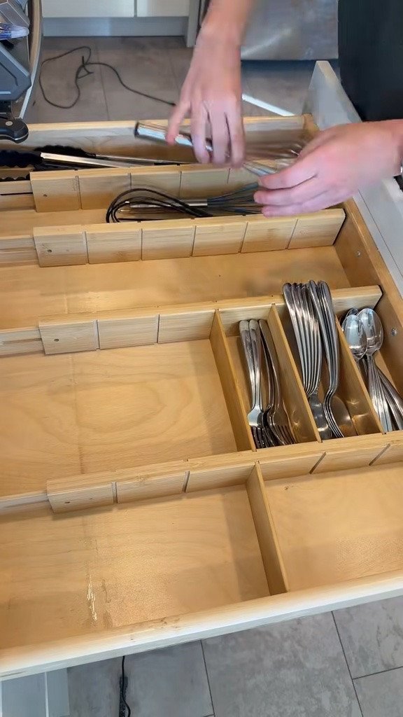 These kitchen drawer dividers are so nice to keep utensils at bay 

Kitchen organization, home organization, drawer organizer, drawer divider, organized home, organized kitchen,

#LTKHome #LTKOver40