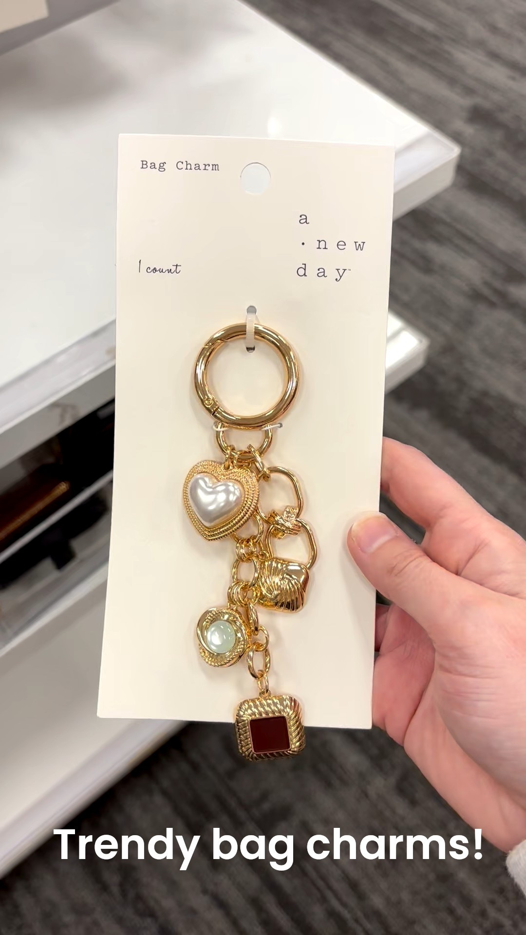 The biggest fashion trend is bag charms! These charms look so cute on handbags, tote bags, backpacks and even as keychains. Take a simple bag and make it more edgy, elegant, or luxe with a mixed metal bag charm. These are SUPER affordable and look just light Anthropologie, free people and designer! A new day, target finds, affordable bag charms, pearl bag charms 

#LTKItBag #LTKStyleTip #LTKSaleAlert