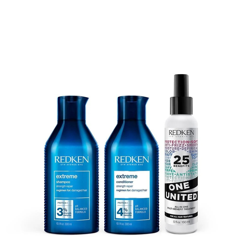 The Extreme Repair Set for Damaged Hair: A Haircare Trio | Redken | Redken