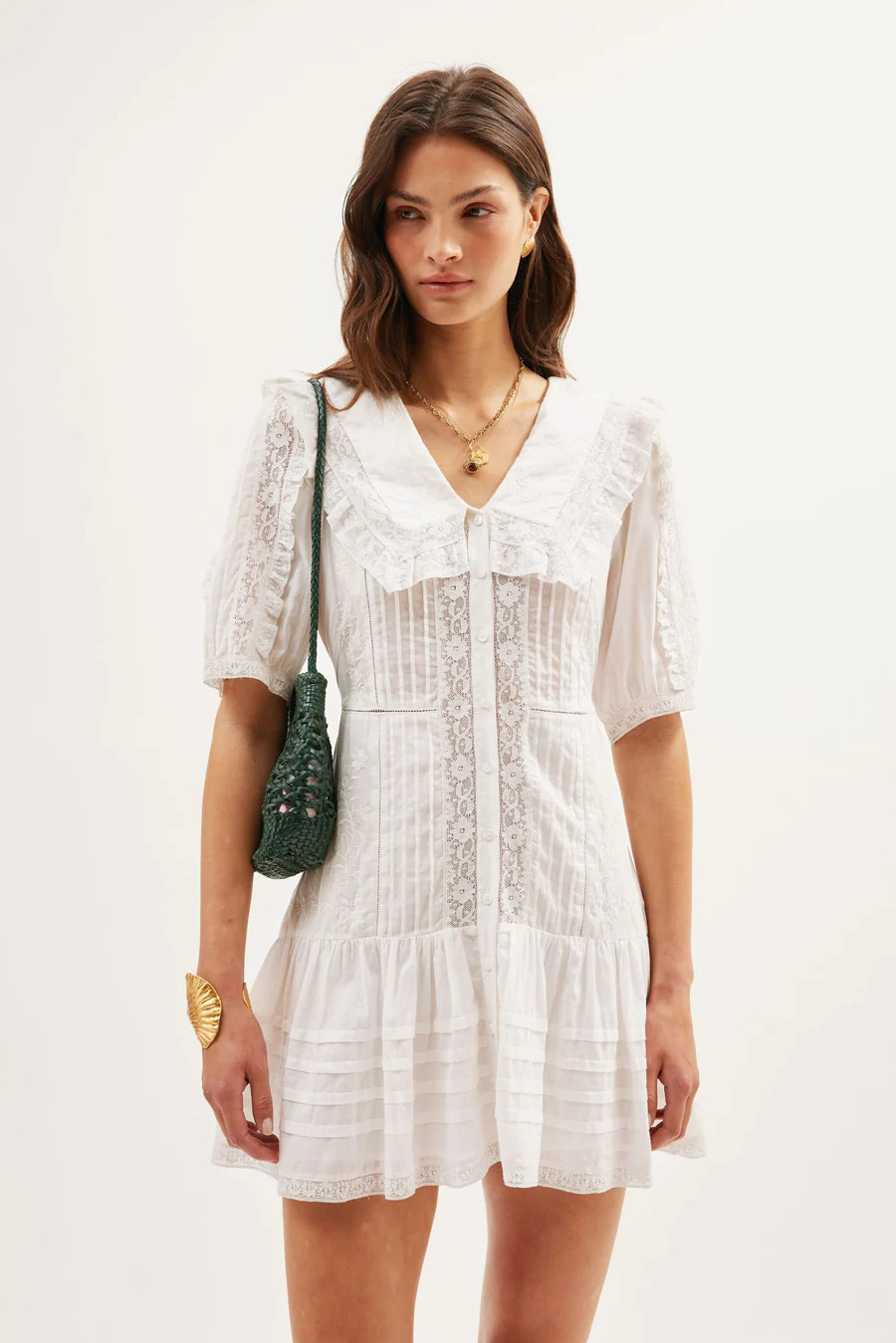 Dove  -  Pansy Embroidery White | Rixo