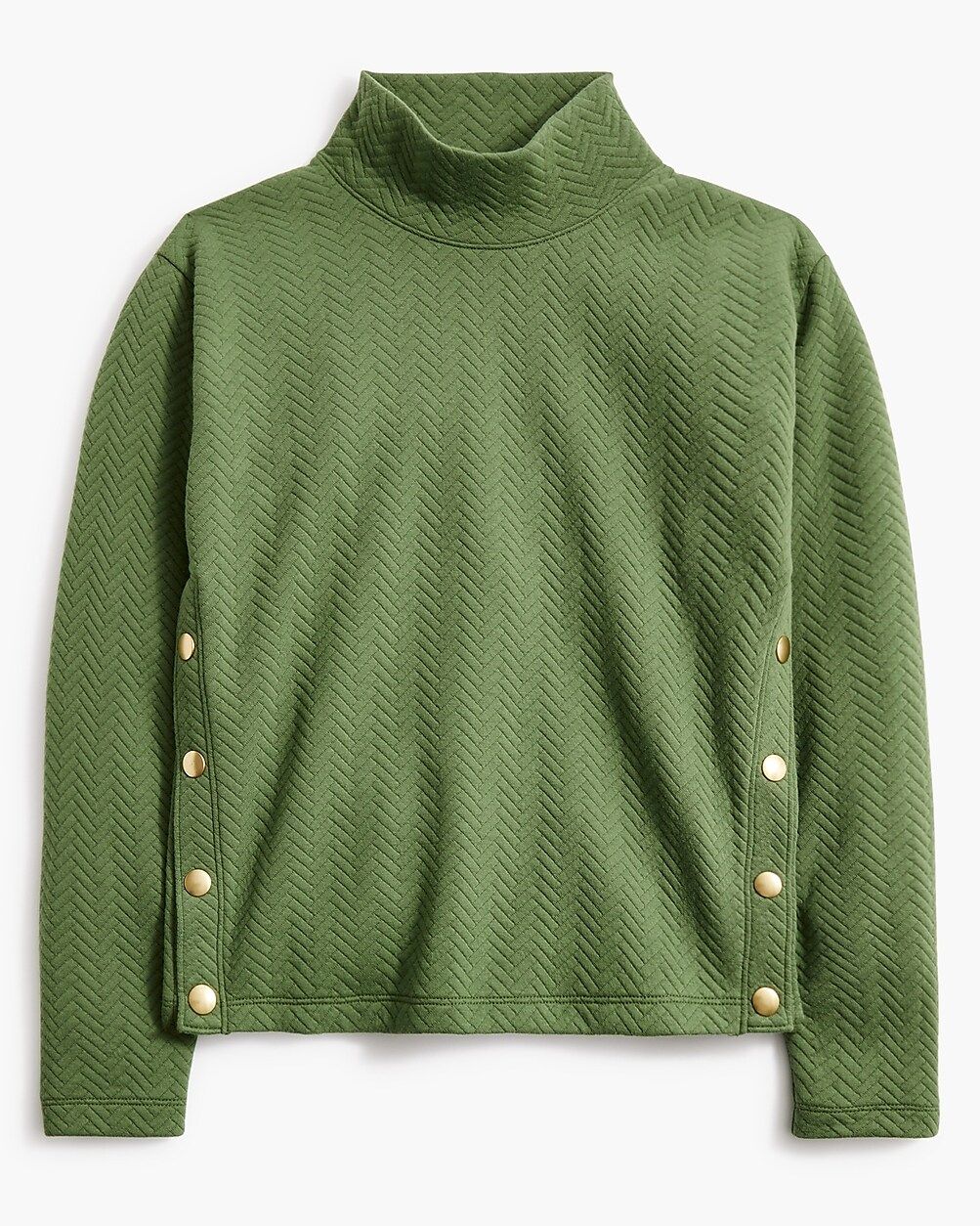 Quilted mockneck sweater | J.Crew Factory