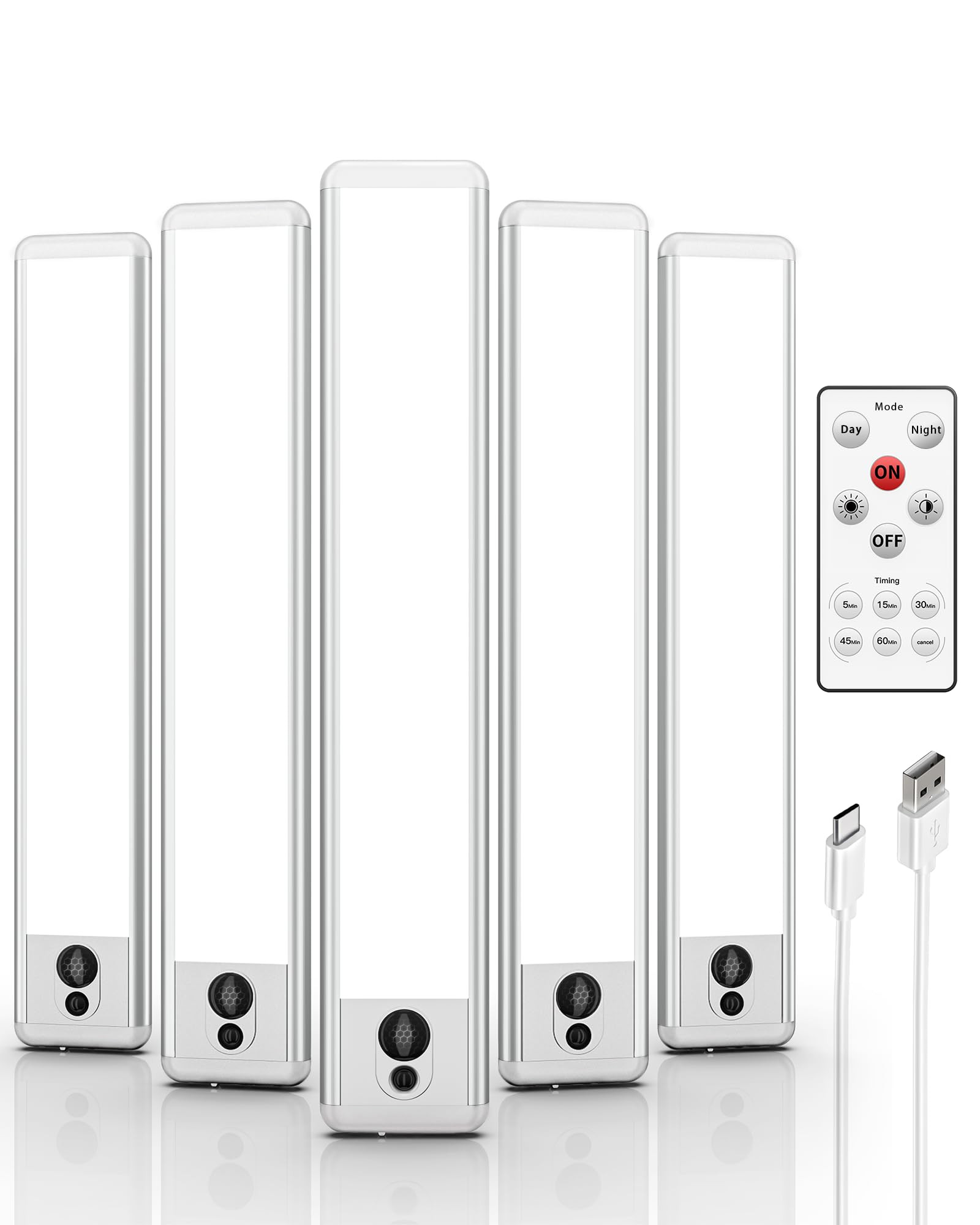 EZVALO Under Cabinet Lights LED Closet Lights 3500K 5 Pack | Amazon (US)