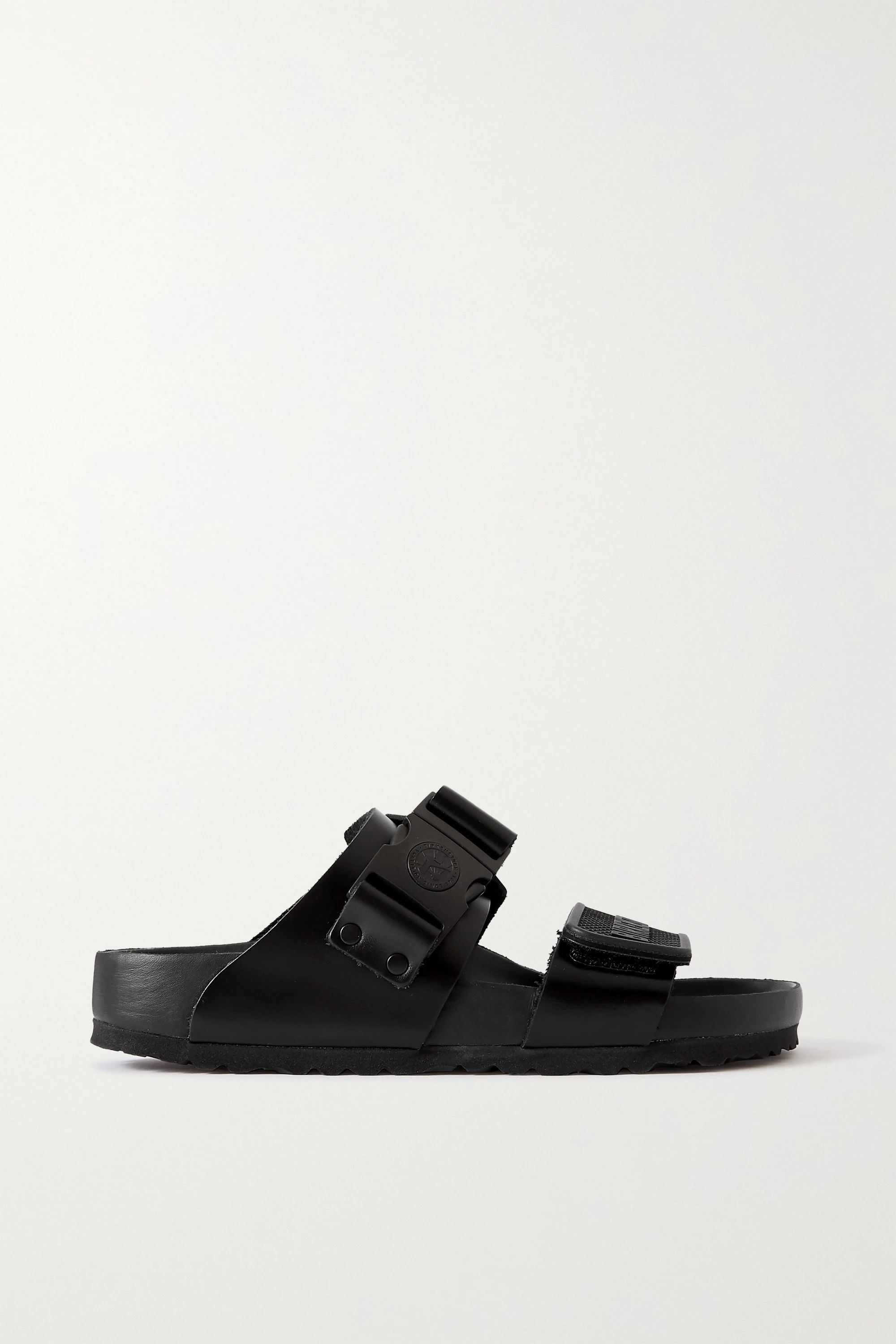 Schwarz + Birkenstock Rotterdam Pantoletten aus Leder | Rick Owens | NET-A-PORTER | NET-A-PORTER (UK & EU)