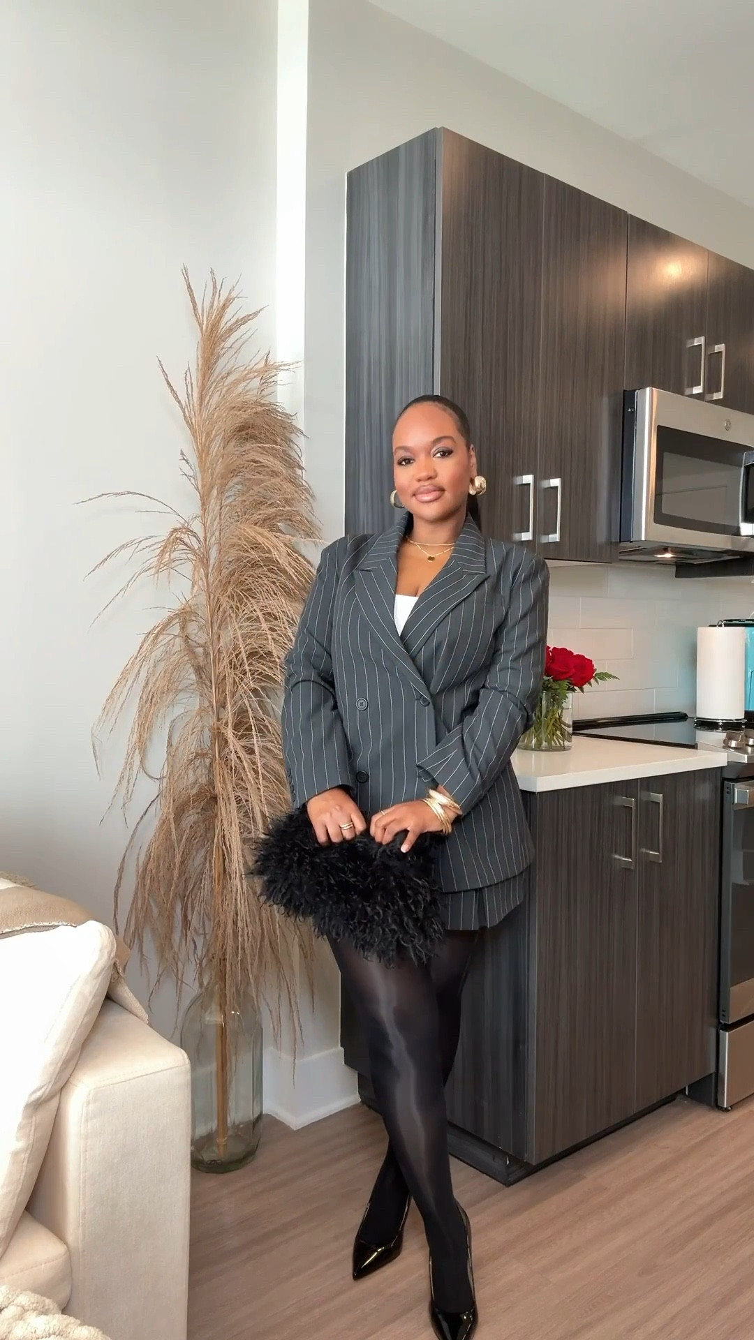 Walmart Finds

First look is the No Boundaries Trucker Jacket styled with black tights and my Amazon foldover boots, casual but cute.
Then I switched it up with the Scoop Women's Oversized Pinstripe
Double Breasted Blazer in plus & standard sizes
XS-4X, paired with the matching skirt, tights, and black heels.
+ Both looks are easy to style, and perfect for Fall I'm wearing a size Medium in the trucker jacket.
The skirt is from
Fashion Nova
I'm wearing a size Small in the blazer jacket and medium in the skirt.

#LTKPetite
#LTKFindsUnder50
#LTKStyleTip