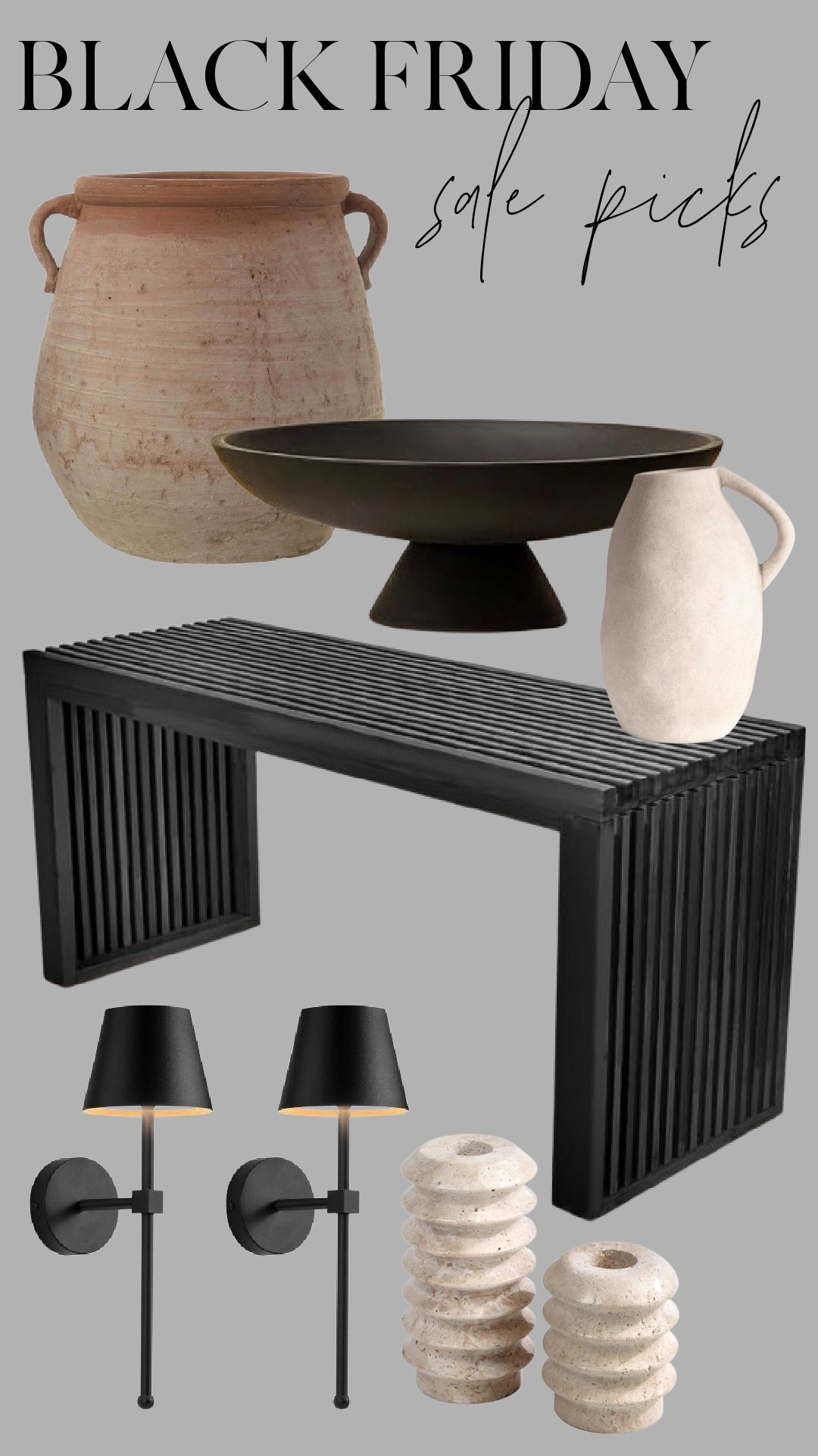 Black Friday home finds I’m loving: boucle sofa, marble accents, neutral pillows, brass candle holders, and the black dresser I style everywhere. All linked and on major sale today.

#LTKHome #LTKCyberWeek #LTKSaleAlert