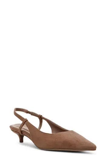 Anne Klein Shorty Slingback Pump in Truffle at Nordstrom Rack, Size 7.5 | Nordstrom Rack