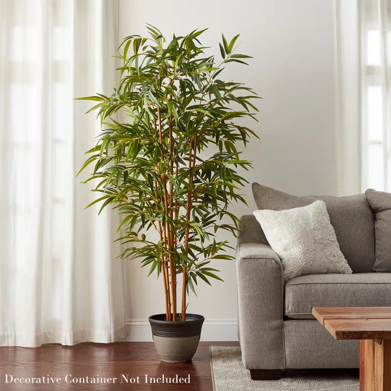 Bamboo Life 72'' Faux Bamboo Tree in Pot | Wayfair North America