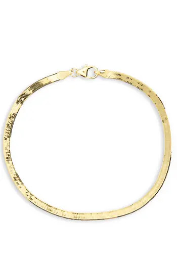 14K Gold Herringbone Bracelet | Nordstrom