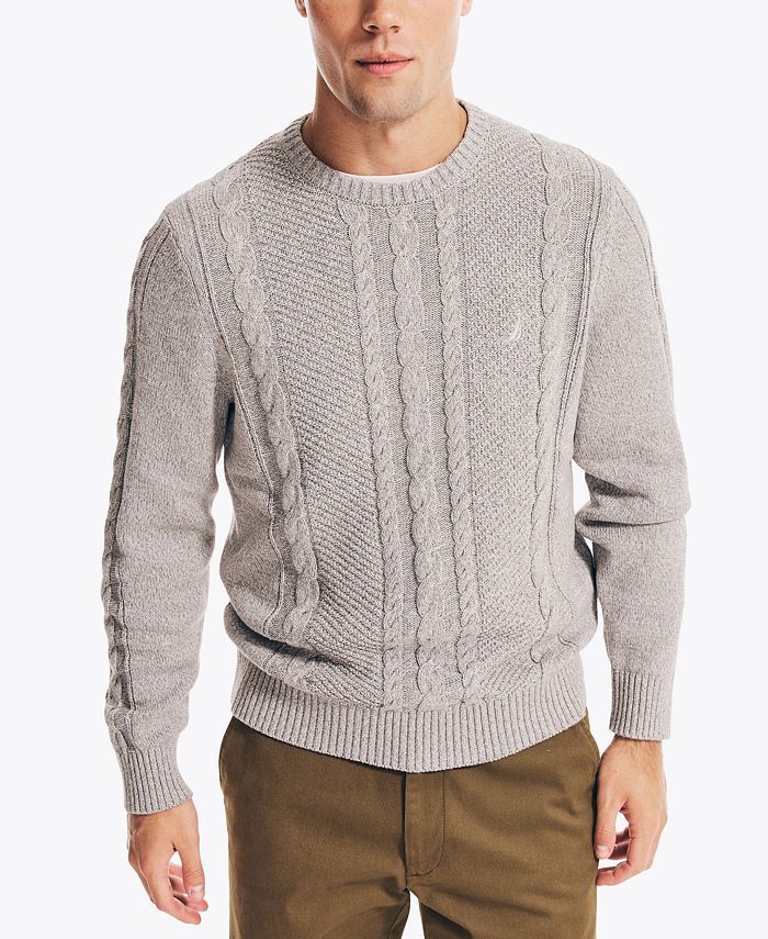 Nautica Men's Cable-Knit Sweater & Reviews - Sweaters - Men - Macy's | Macys (US)