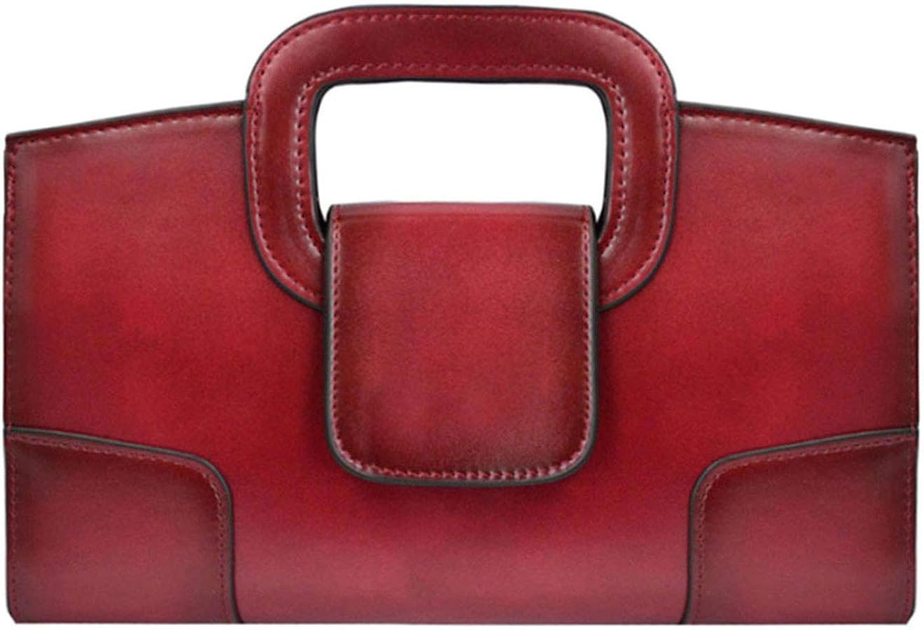 ZLMBAGUS Women Vintage Flap Tote Top Handle Satchel Handbags PU Leather Clutch Purse Shoulder Bag | Amazon (US)