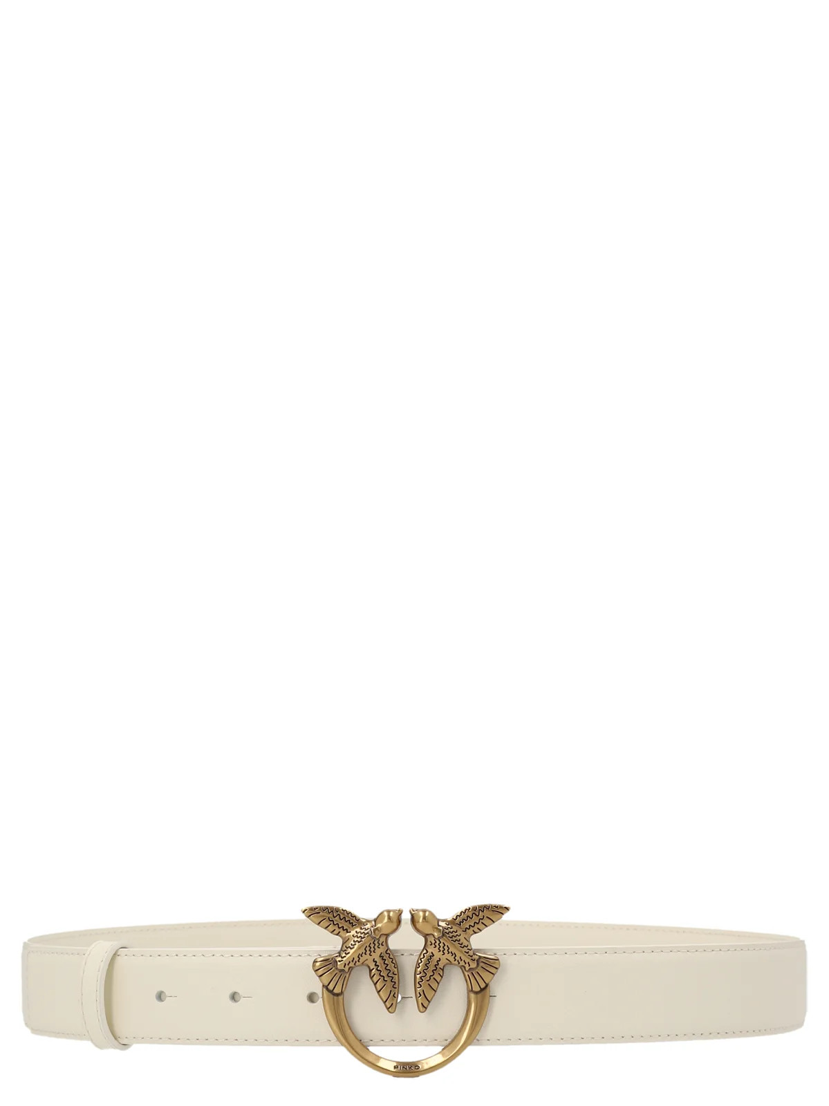 Pinko Love Berry Logo Plaque Buckle Belt | Cettire Global