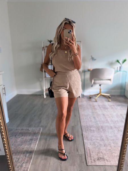 This 2 piece set from @amazon is everything! Linen is soft, washes well and makes the easiest and most perfect summer outfit or vacation outfit! I did a small 🤍 tons of colorways! 

#LTKstyletip #LTKfindsunder100 #LTKtravel
