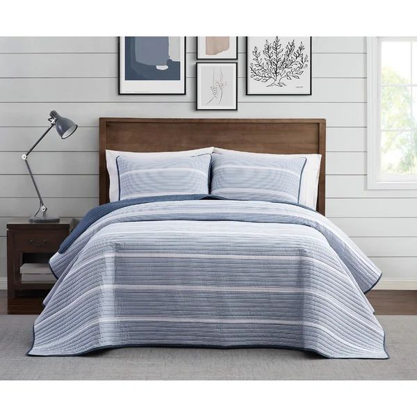 Niari Yarn Dye Stripe Cotton Striped Quilt Set | Wayfair North America