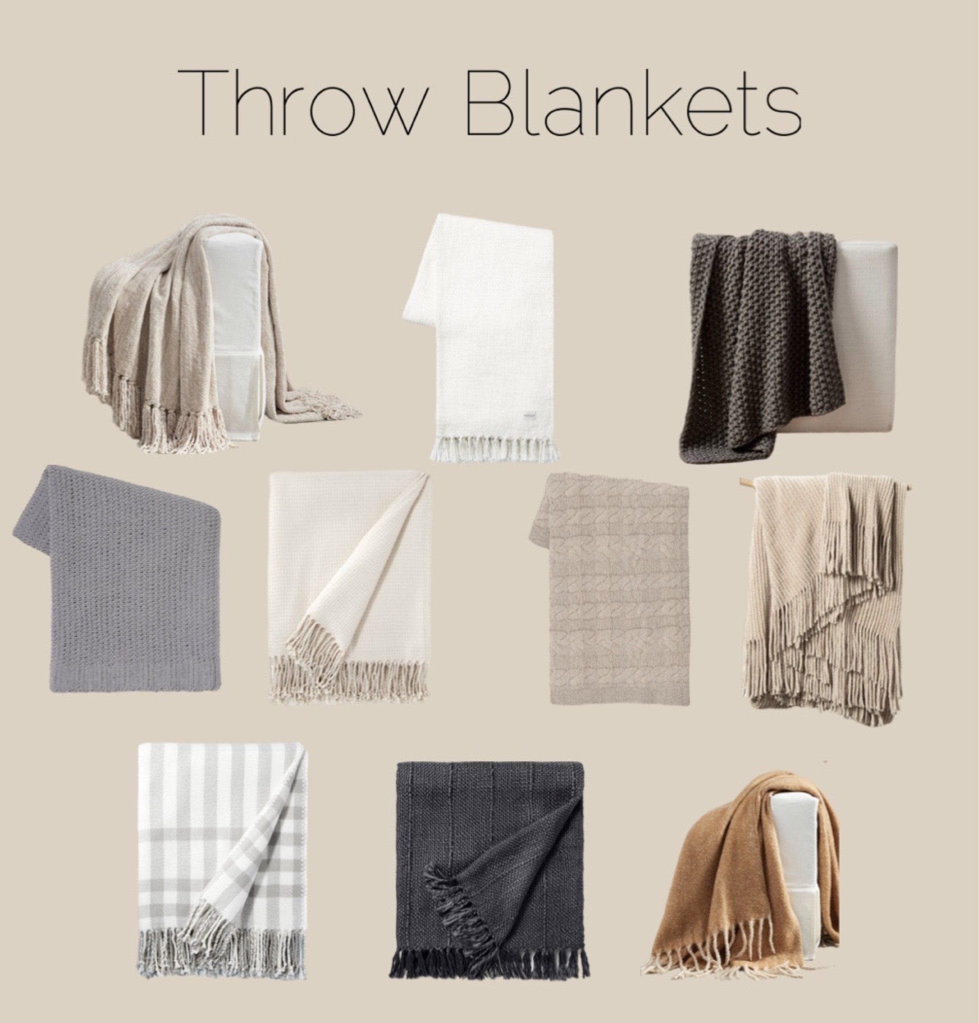 Throw Blankets 

#LTKFind #LTKhome #LTKstyletip