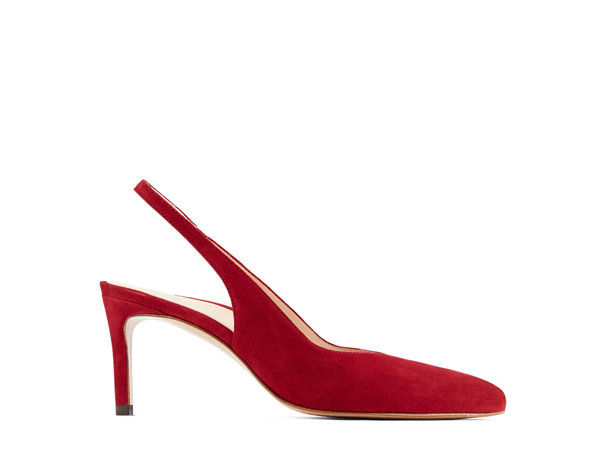 INEZ: Mia: Deep Red Suede | Inez 