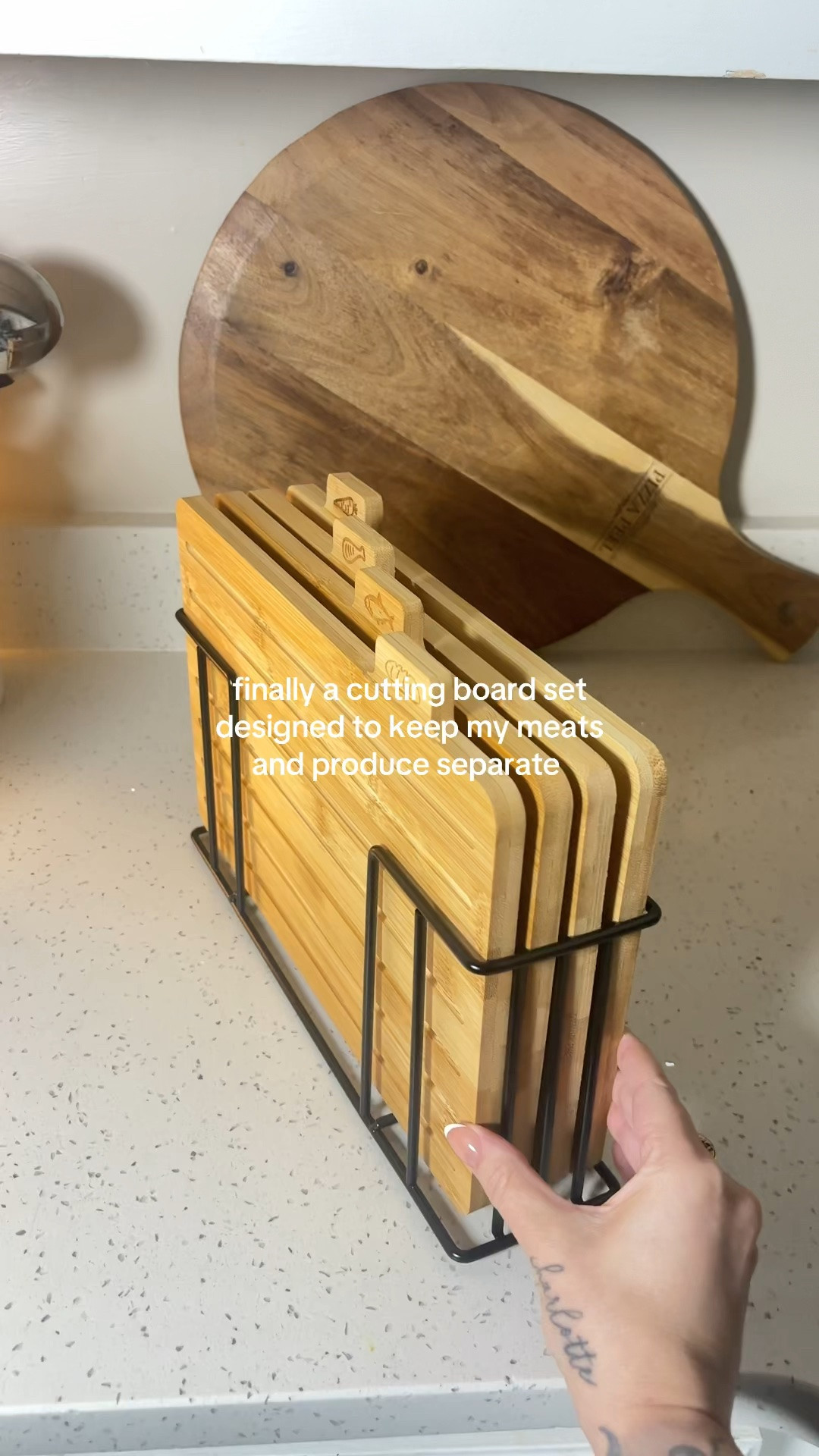 This is exactly what my kitchen was missing- I love that I can store it in my cabinet or on the counter!  

#cuttingboard #choppingboard #woodcuttingboard #kitchenhacks #kitchen

#LTKfoodie #LTKHome
