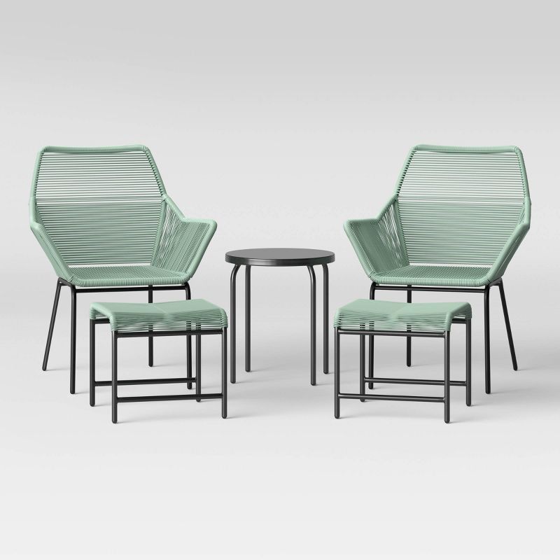 Sunmor 5pc Patio Chat Set - Green - Project 62&#8482; | Target