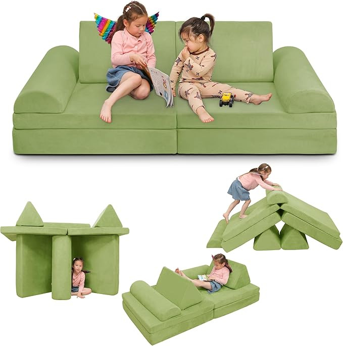 Betterhood Modular Play Couch for Kids - Large Size, Convertible Foam Cushion for Boys & Girls, L... | Amazon (US)