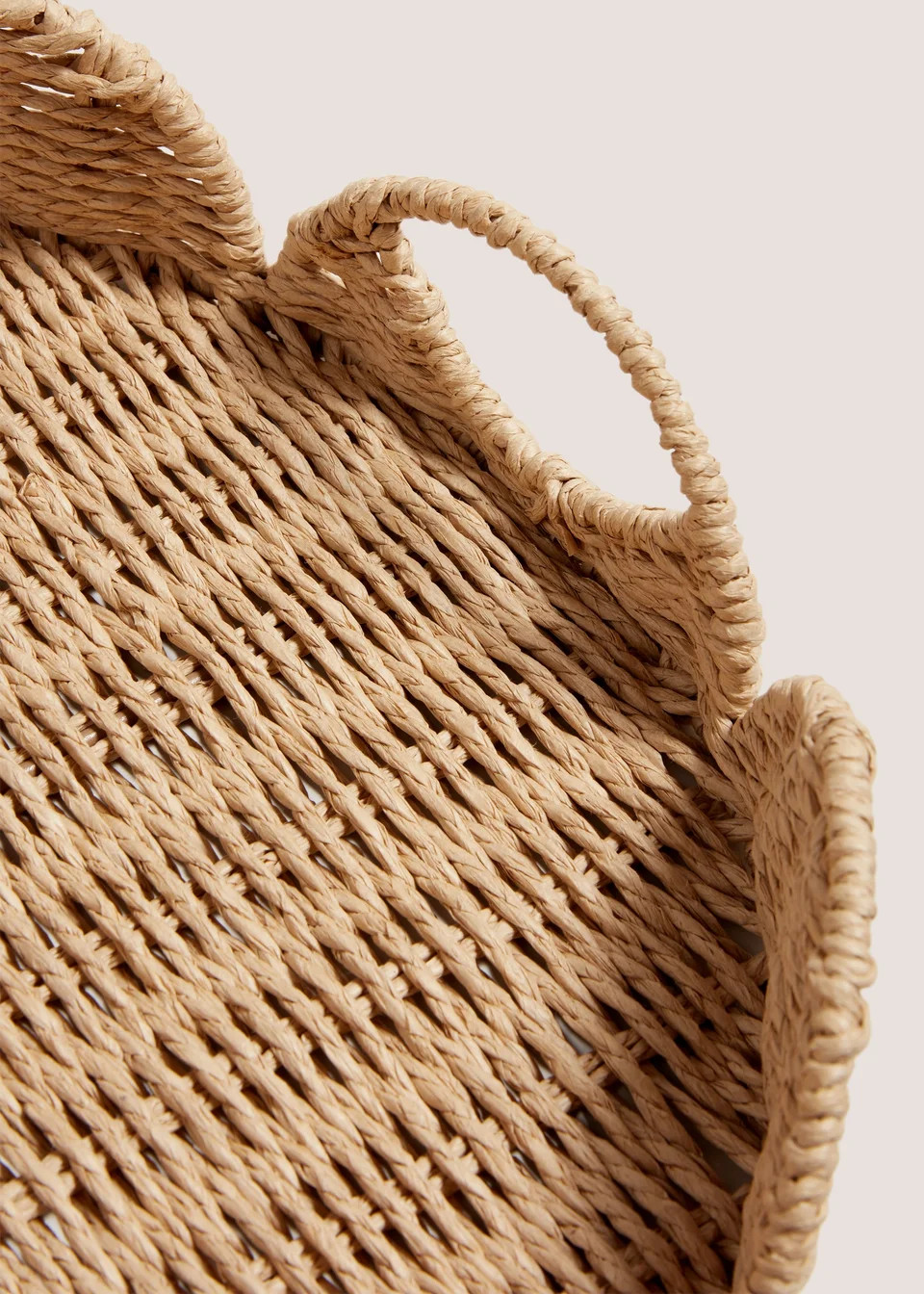 Retreat Round Scalloped Tray | Matalan (UK)