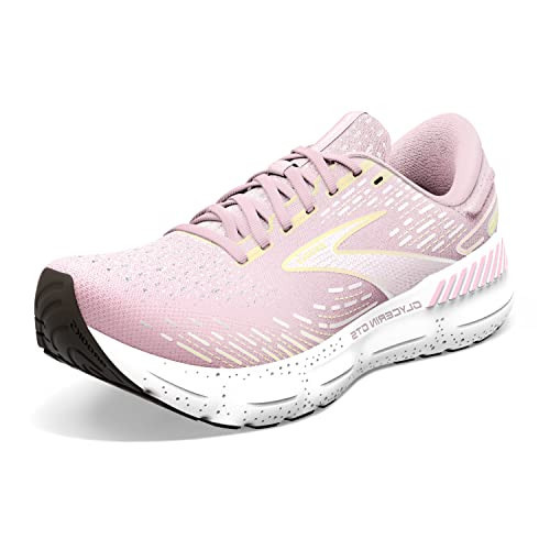 Brooks Women's Glycerin GTS 20 Supportive Running Shoe - Pink/Yellow/White - 11 Medium | Amazon (US)