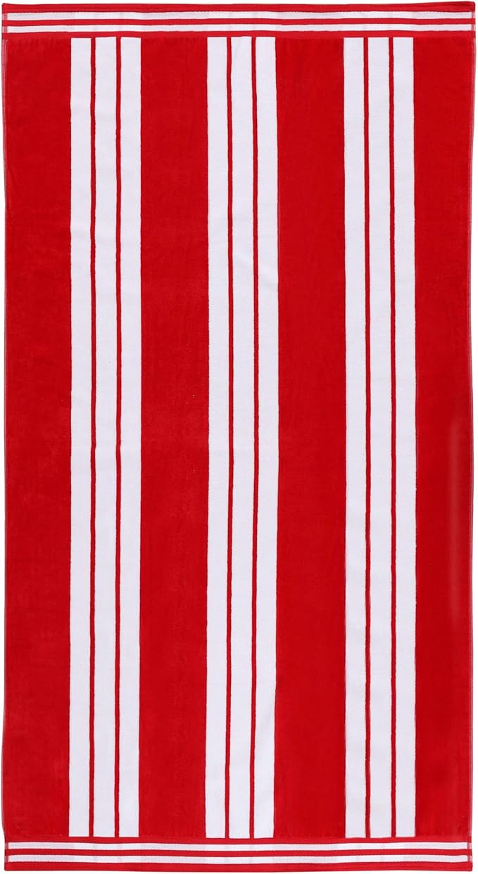 Superior Cotton Cabana Striped Beach Towels, Colorful Towels for Adult, Kid, Pool, Swimming, Sand... | Amazon (US)
