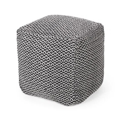 Benjamin 16" Square Geometric Pouf Ottoman Bungalow Rose | Wayfair North America