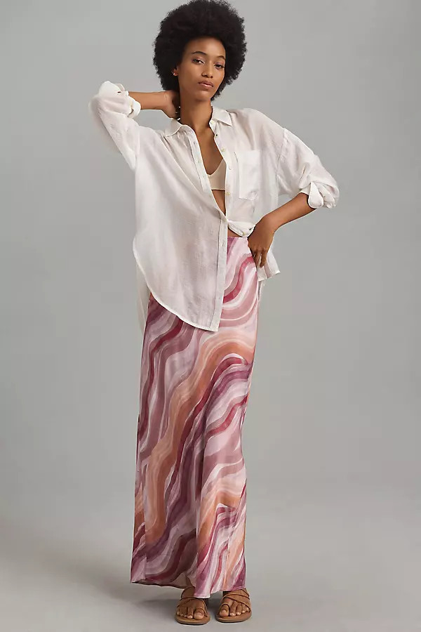 The Tilda Maxi Slip Skirt | Anthropologie (US)