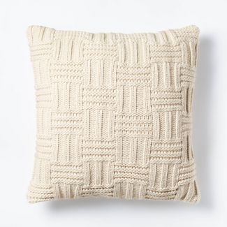 Basket Weave Knit Throw Pillow - Threshold™ designed with Studio McGee | Target