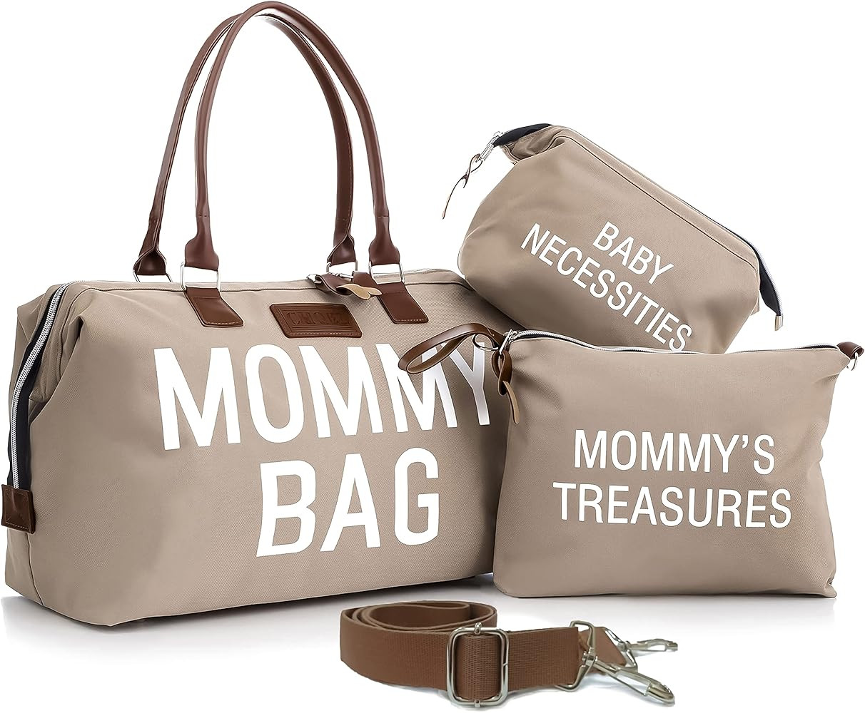 CHQEL Diaper Bag Tote with 2 Organizers, Multifunctional Large Mommy Bag for Hospital & Baby Diap... | Amazon (US)