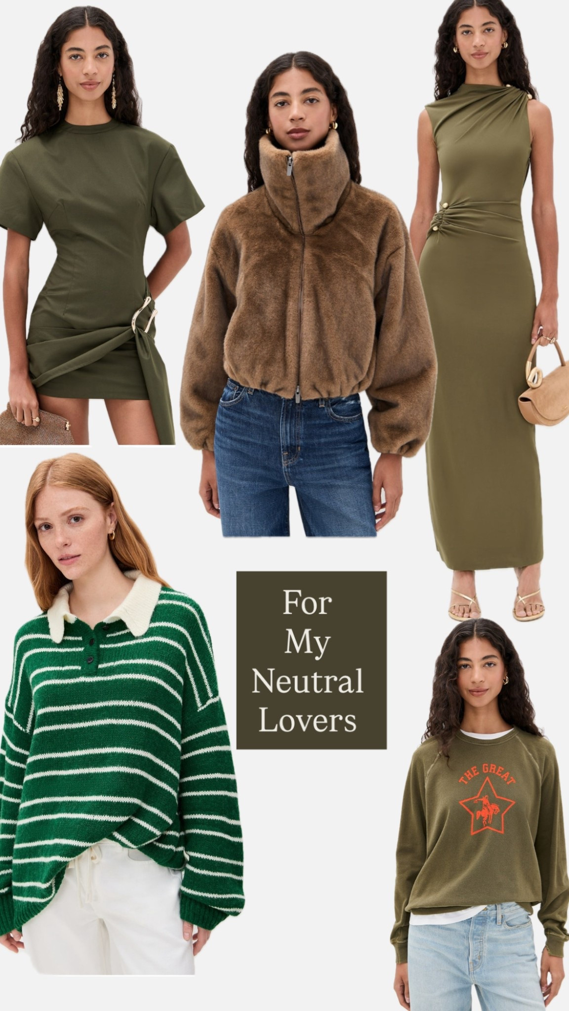 For my army green & neutral lovers — daily edit cover from Found by Em