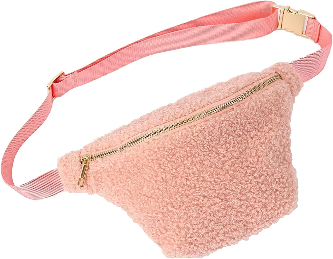 BKLYN LNDN Coffee Sherpa Fanny Pack for women men fashionable waist packs cute gifts disney sling... | Amazon (US)