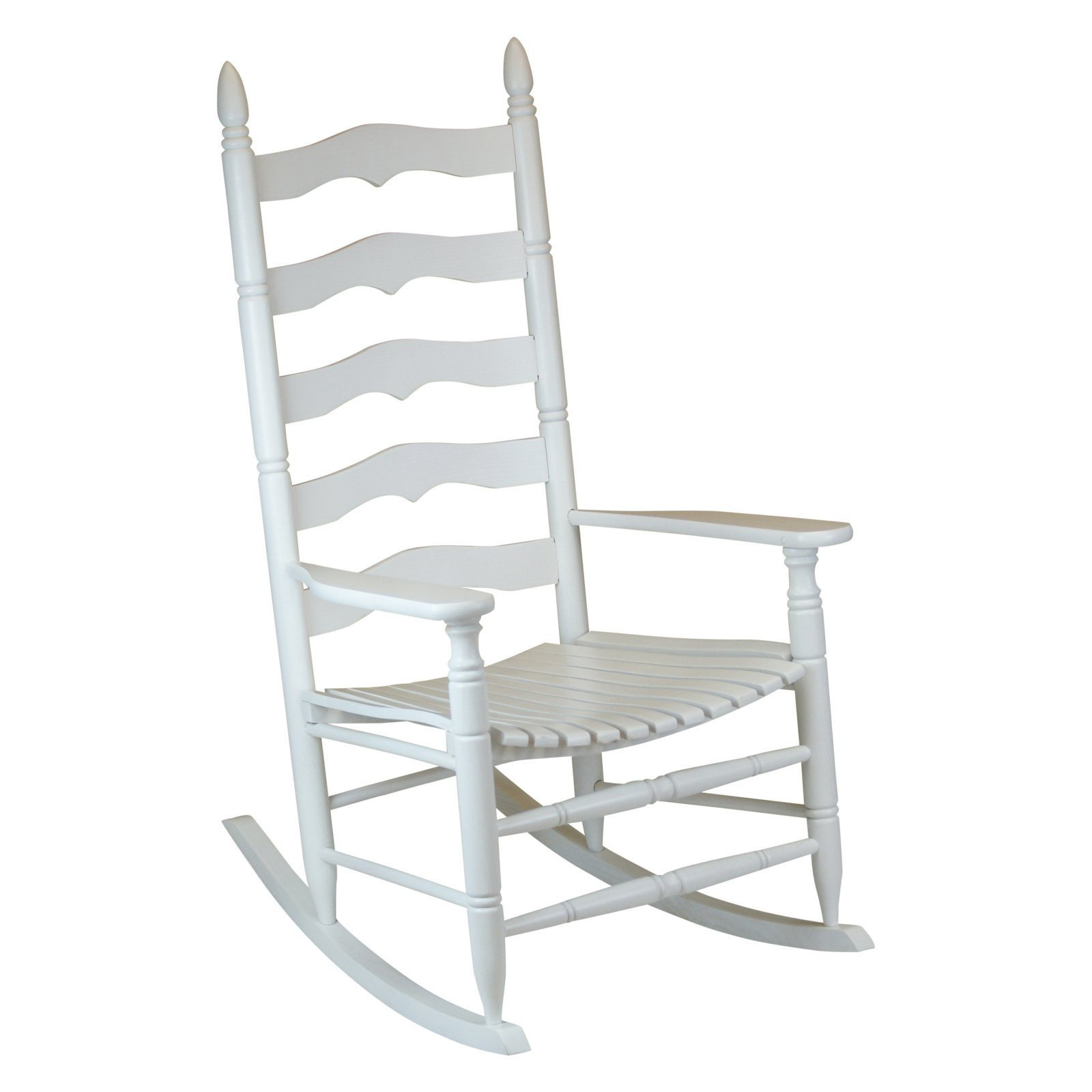 Hinkle Farm House Ladder Back Wood Patio Rocking Chair | Walmart (US)
