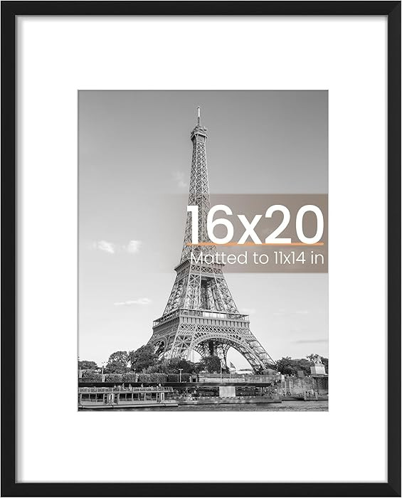 upsimples 16x20 Picture Frame, Display Pictures 11x14 with Mat or 16 x 20 Without, Wall Hanging P... | Amazon (US)