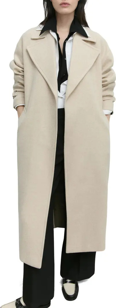 Manteco Wool Blend Oversize Longline Coat | Nordstrom