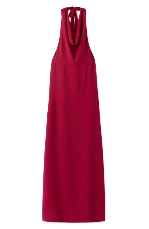MANGO TEEN Open Back Halter Dress in Red at Nordstrom, Size Xx-Small | Nordstrom