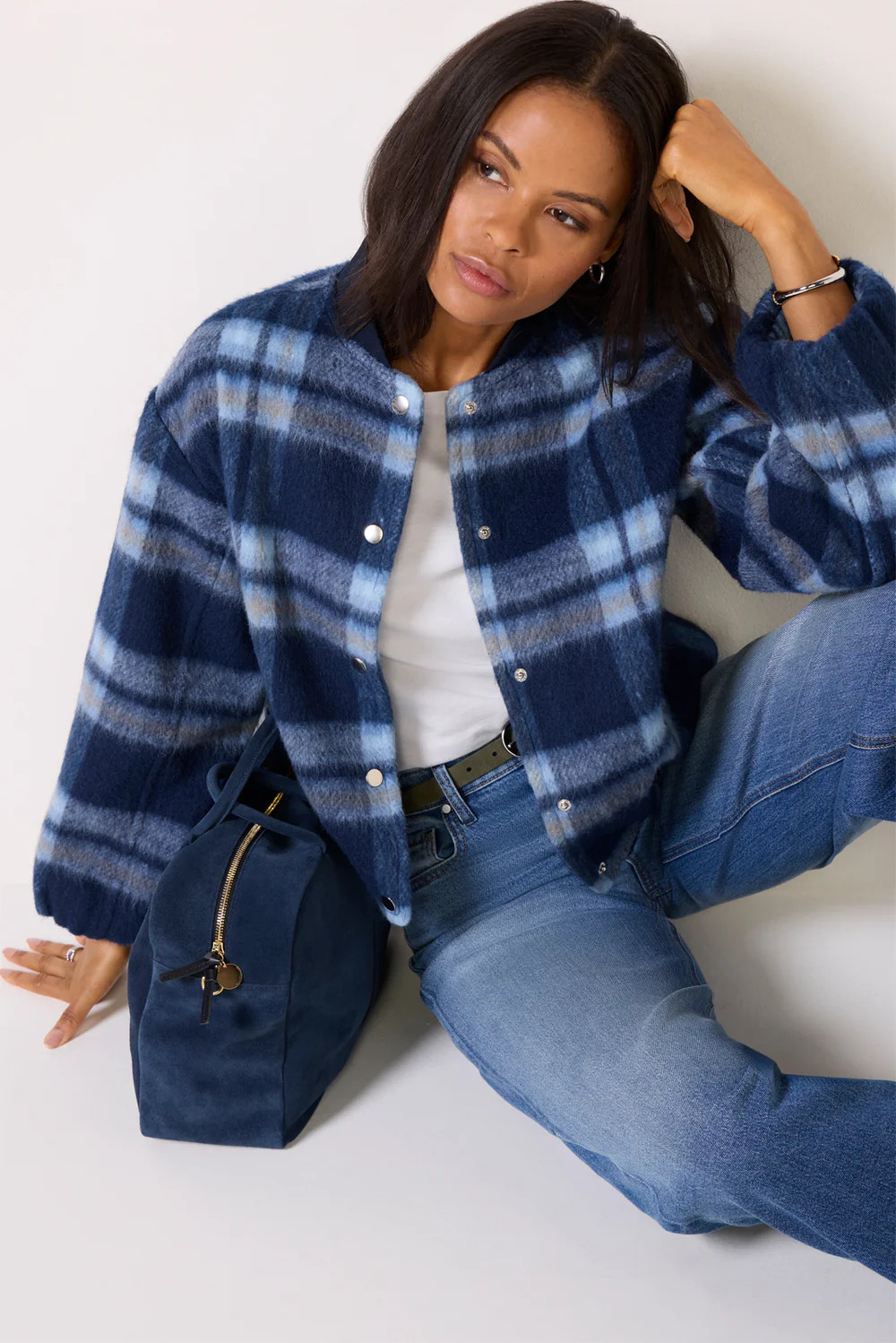 Sofie Plaid Jacket | Evereve