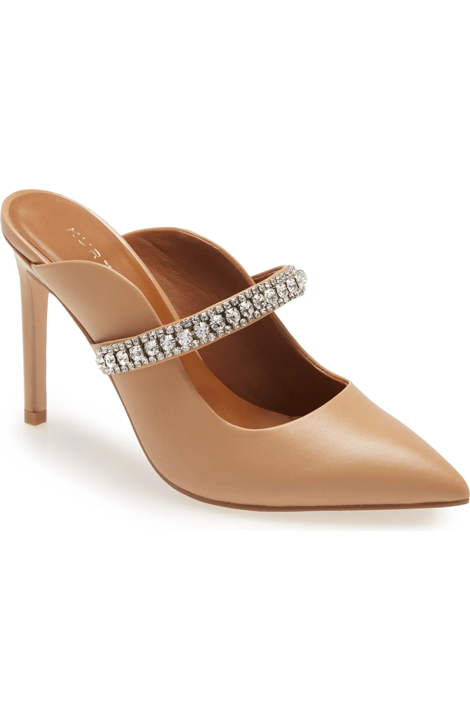 Duke Crystal Strap Pointed Toe Mule (Women) | Nordstrom Rack