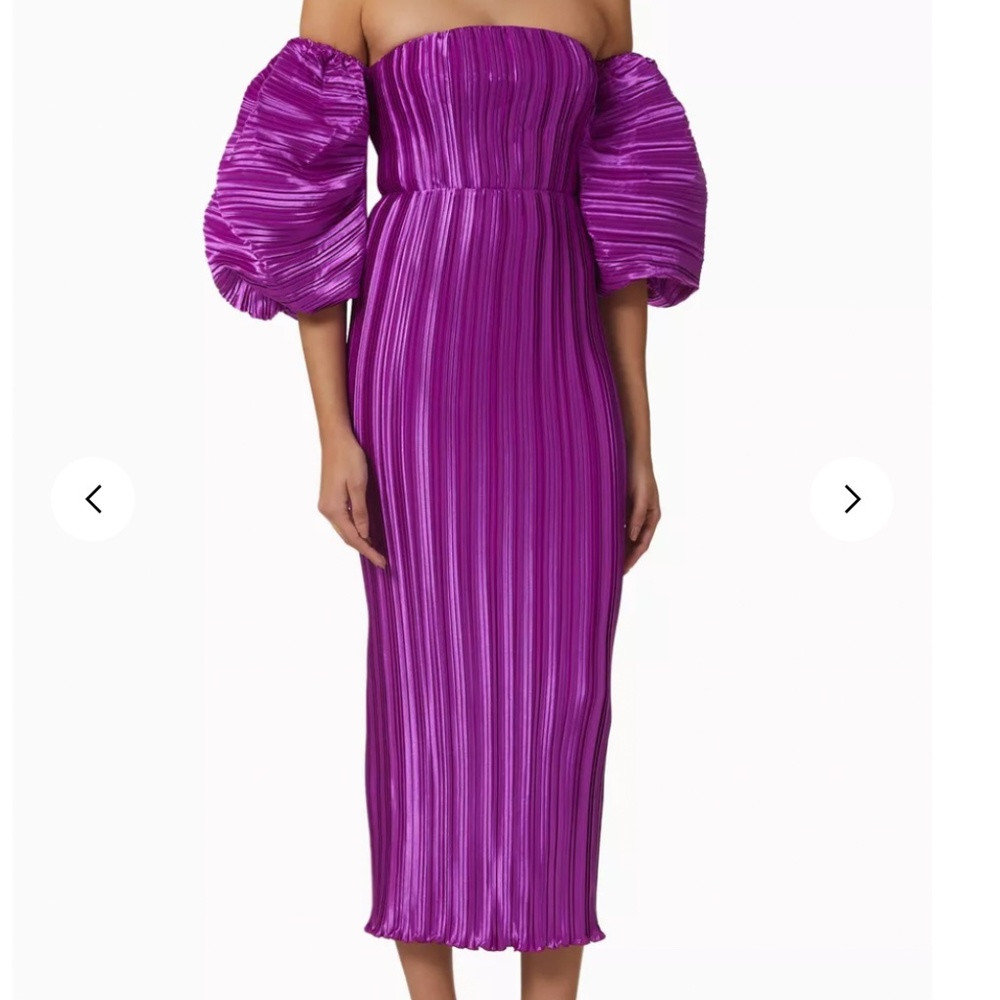 NWT Sirene Pleated Gown Grape | Poshmark