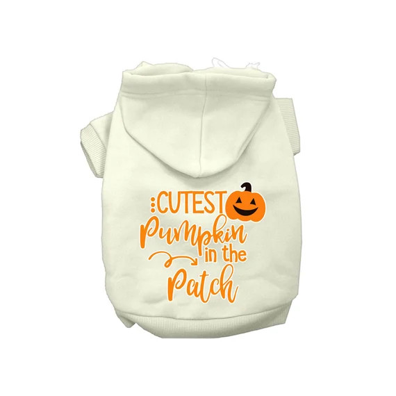 Couture Dog Hoodies | Halloween Dog Hoodie | "Cutest Pumpkin in the Patch" | Small and Big Dogs | Etsy (US)