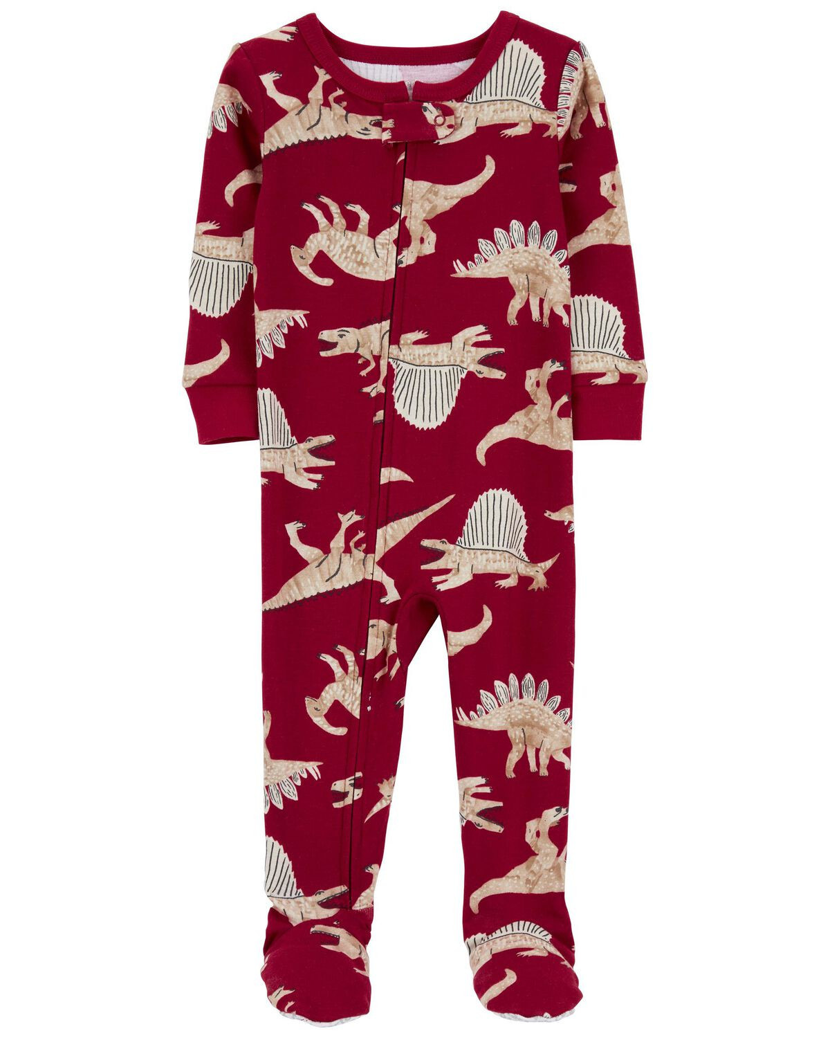 Burgundy Baby 1-Piece Dinosaur 100% Snug Fit Cotton Footie Pajamas | carters.com | Carter's