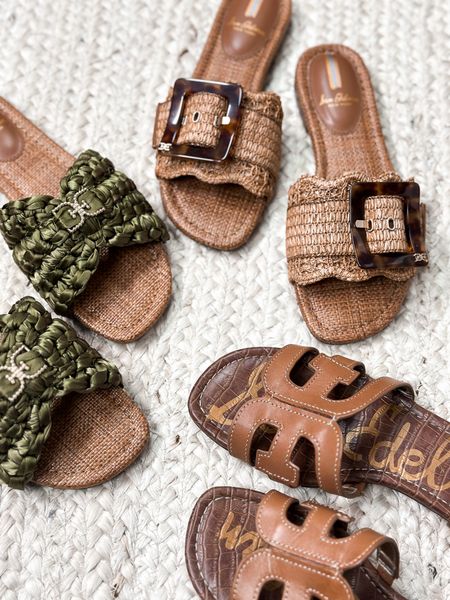Here are new slide sandals I absolutely LOVE for spring/summer!!  All 3 are by Sam Edelman from @Nordstrom (linked below).  I am usually either a 7.5 or 8 in shoes… all of these are a size 8 and they fit perfectly!!  SUPER comfortable, but very detailed & chic looking🤎

*All sandals come in many color options!! #NordstromPartner
 #shoehaul #springsandals 

#LTKstyletip #LTKshoecrush #LTKSeasonal