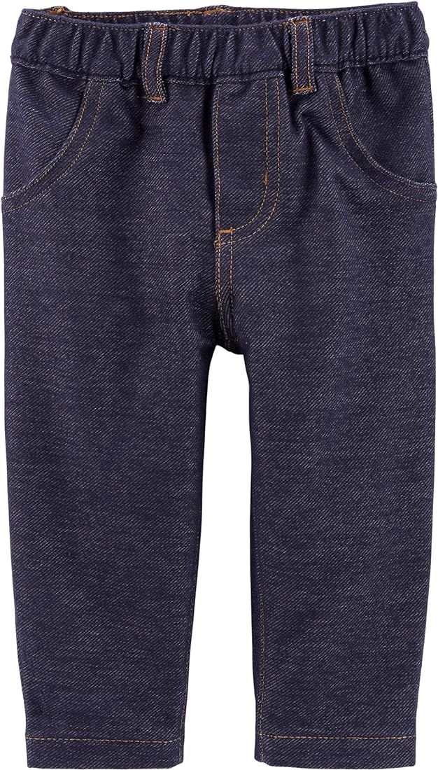 Carter's Baby Boys' Faux Denim Jeans (24 Months, Blue/Grey) | Amazon (US)