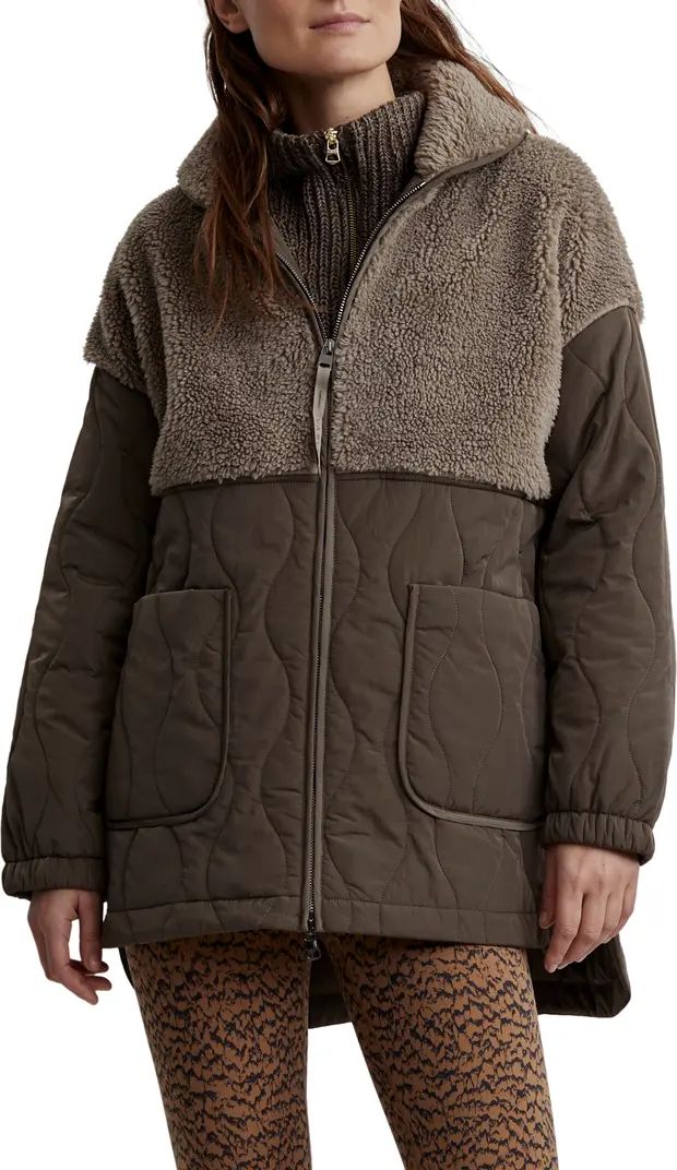 Varley Derry Mix Media Quilted Jacket | Nordstrom | Nordstrom