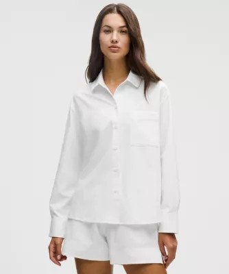 LuluLinen Relaxed-Fit Button-Up Shirt | lululemon (AU)