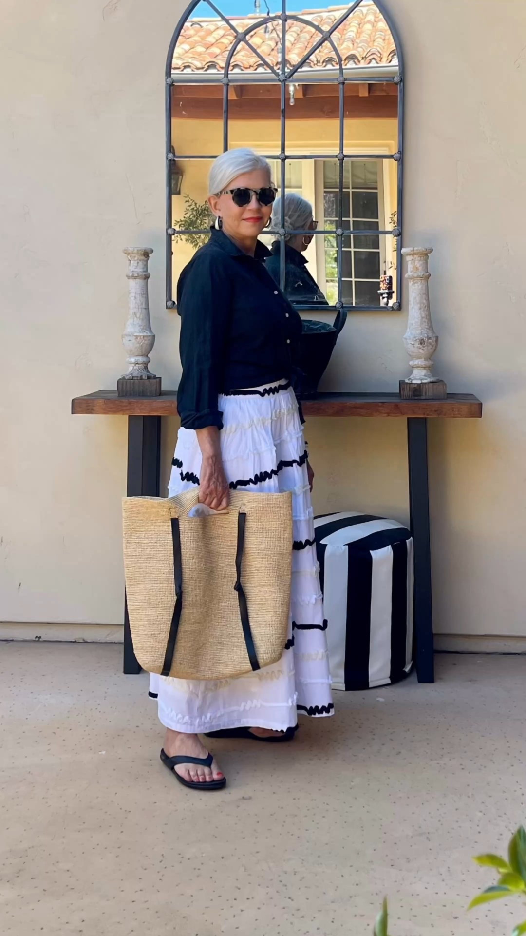 Mersea maxi skirt and travel wrap
#maxiskirt #travelwrap #blackandwhite

#LTKSummerEdit #LTKOver40 #LTKSeasonal